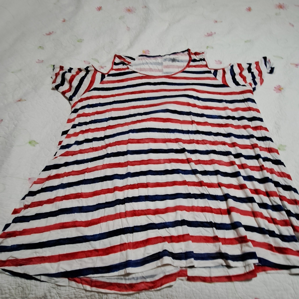 Lane Bryant Multicolor Swing Tee